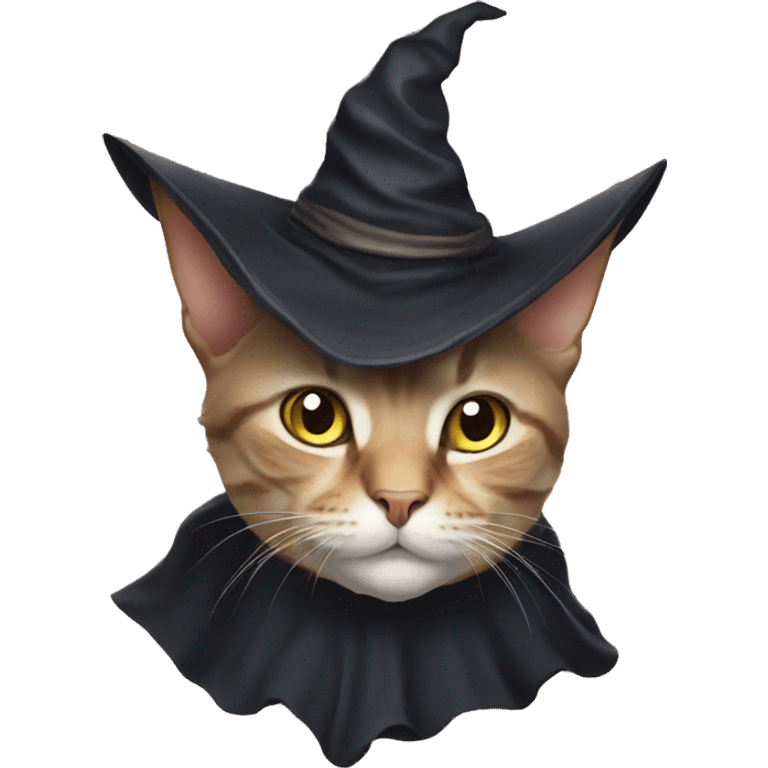 cat with witch hat emoji