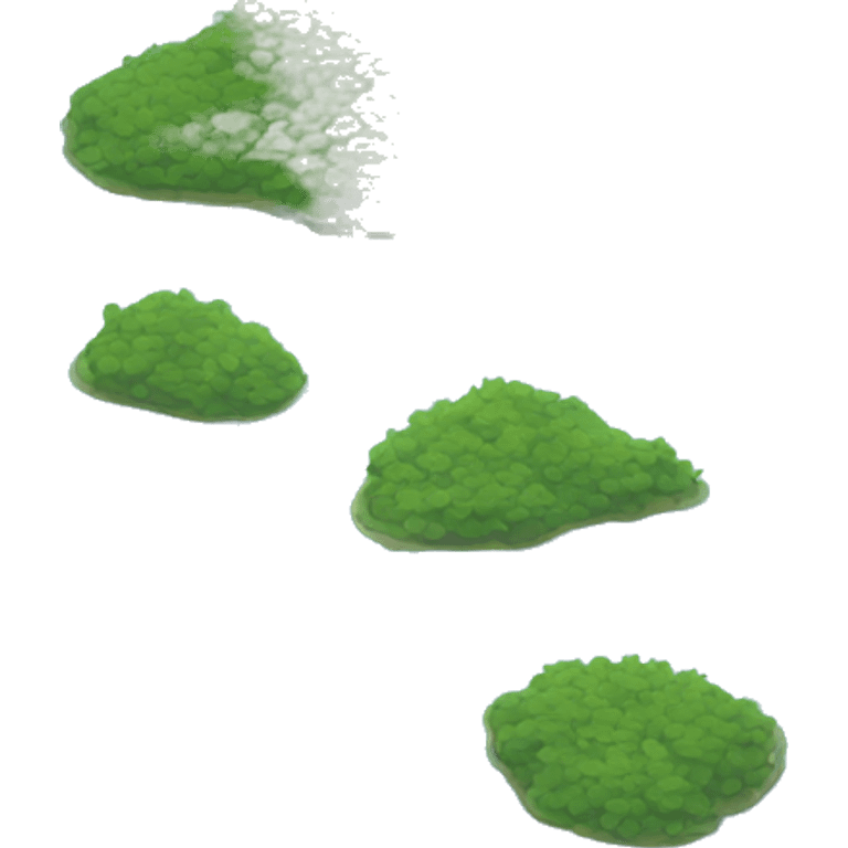 Realistic lake water isolated.  emoji