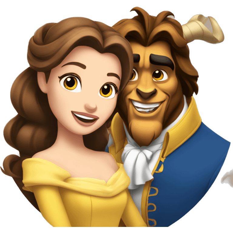 beauty and the beast belle emoji