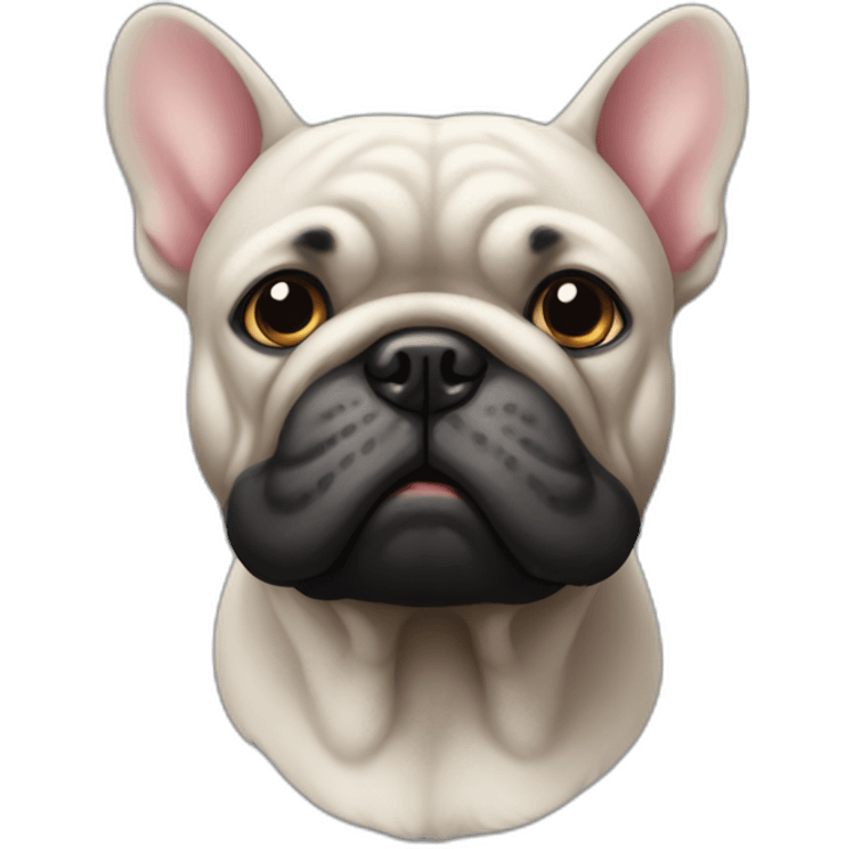 Bouledogue noir emoji