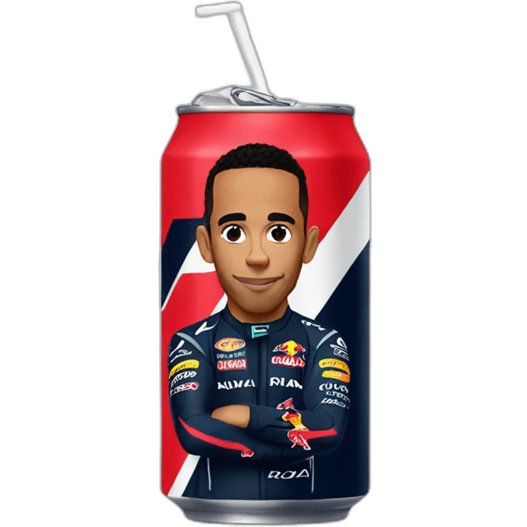 lewis Hamilton drink red bull emoji