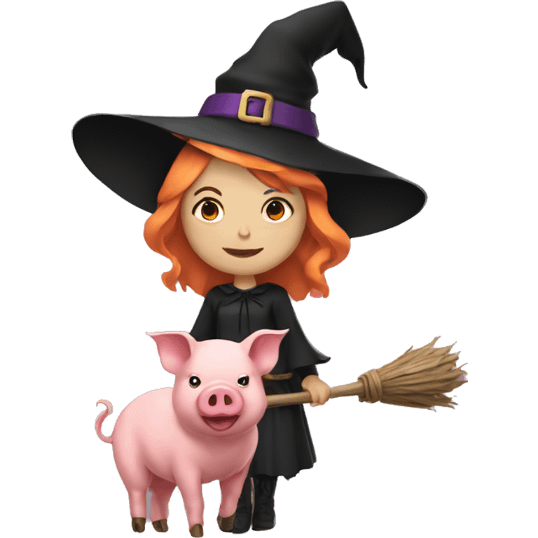 witch and pig combined emoji