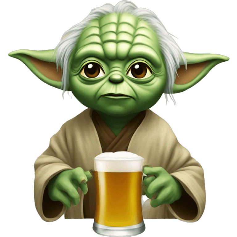  yoda drink  beer emoji