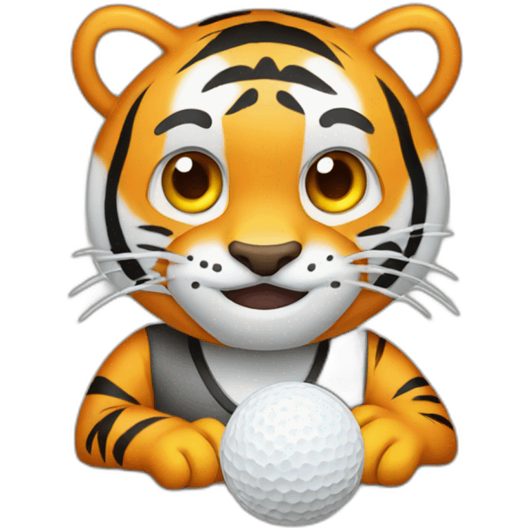 Tiger golf emoji