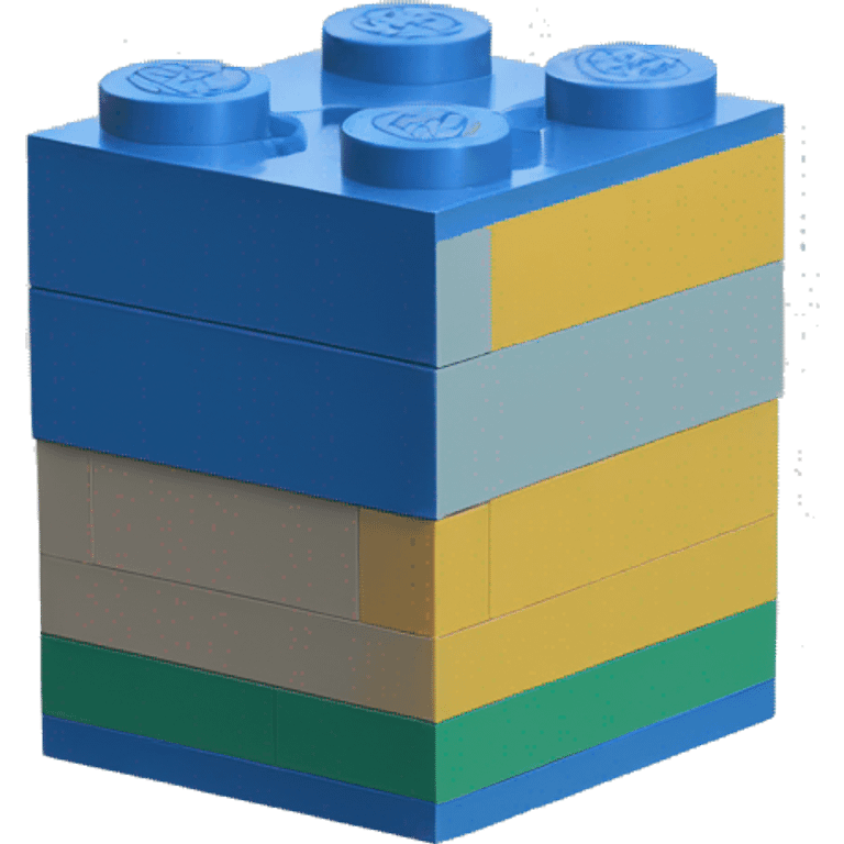 Lego block emoji