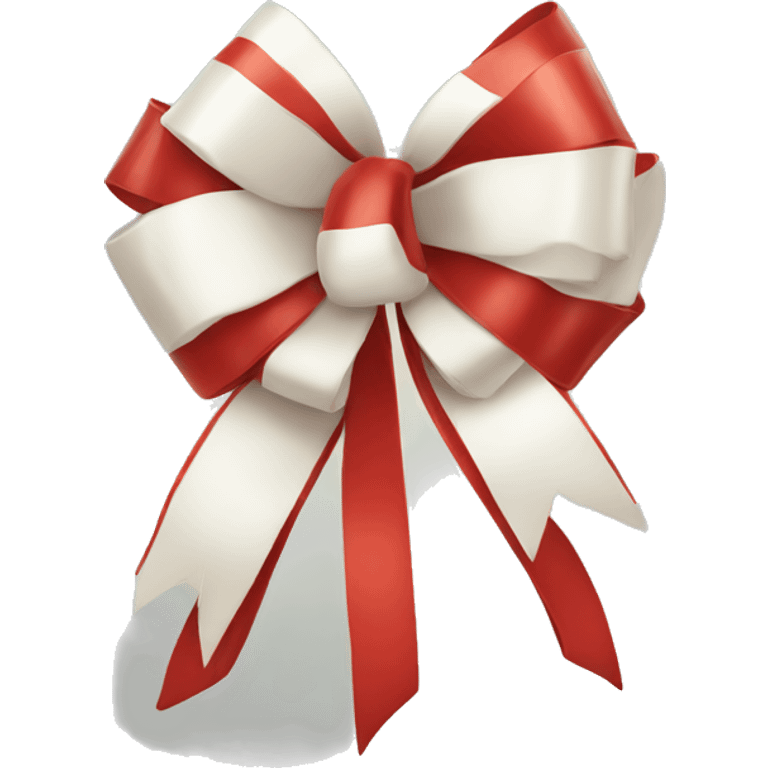 Christmas bow emoji