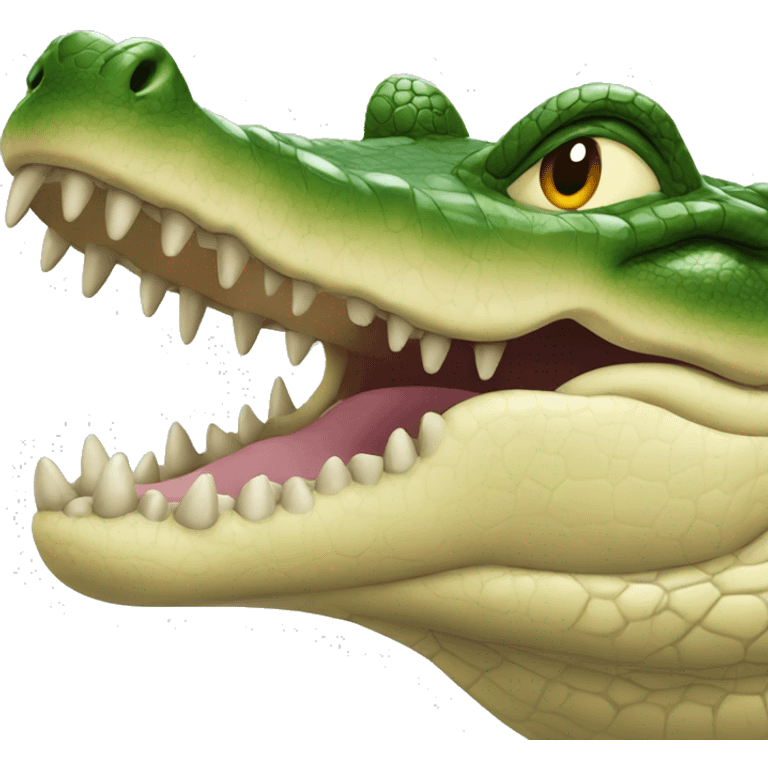 Jul sur un crocodile  emoji