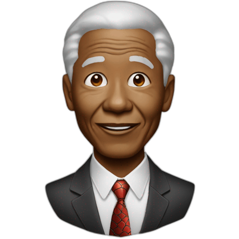 Nelson Mandela spider man emoji