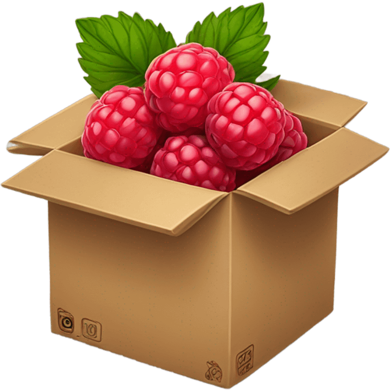 raspberries in a box emoji