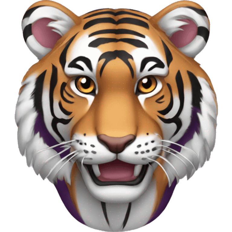 Tigre morado con garras emoji