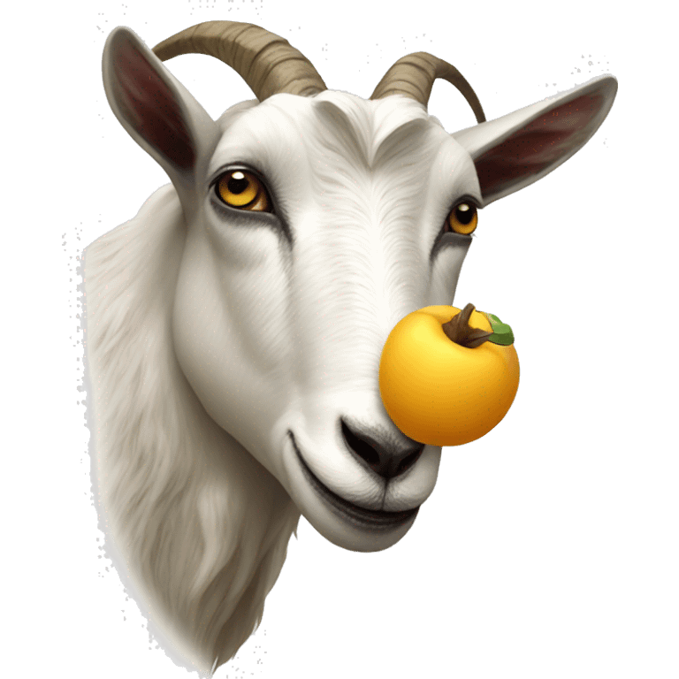 Goat eating emoji emoji