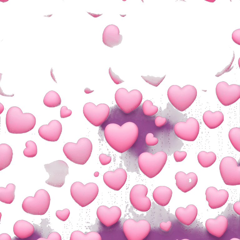 Pink hearts emoji