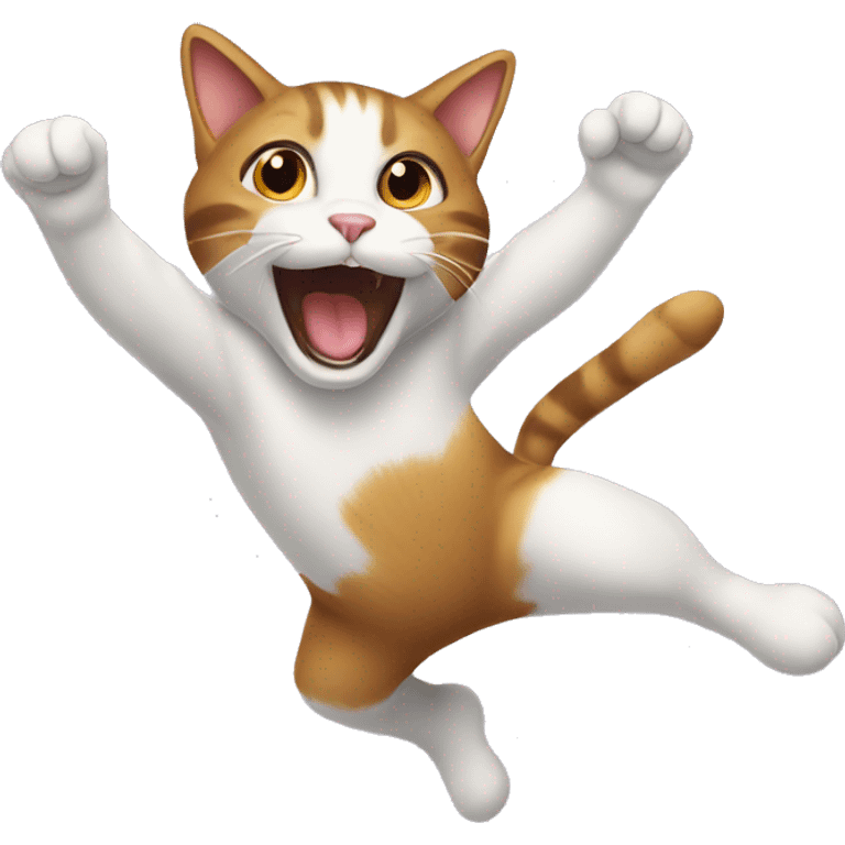 Jumping cat emoji