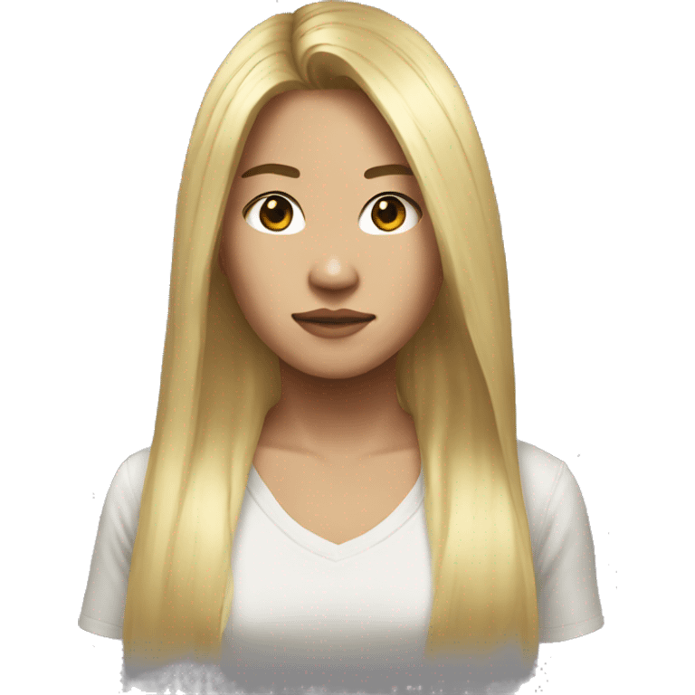 asian blonde long hair,grand theft auto emoji