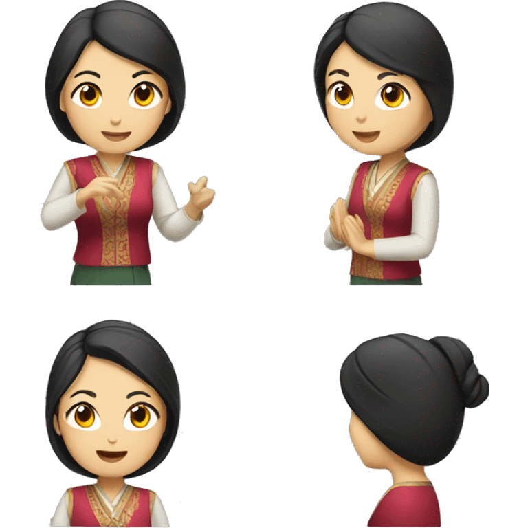 Oriental announcer woman emoji