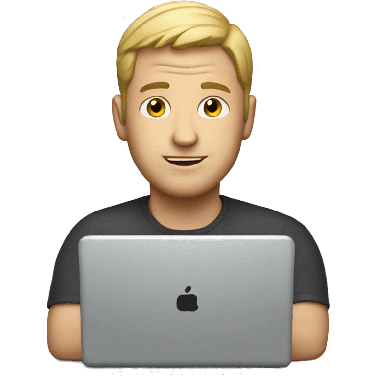 white man with laptop emoji