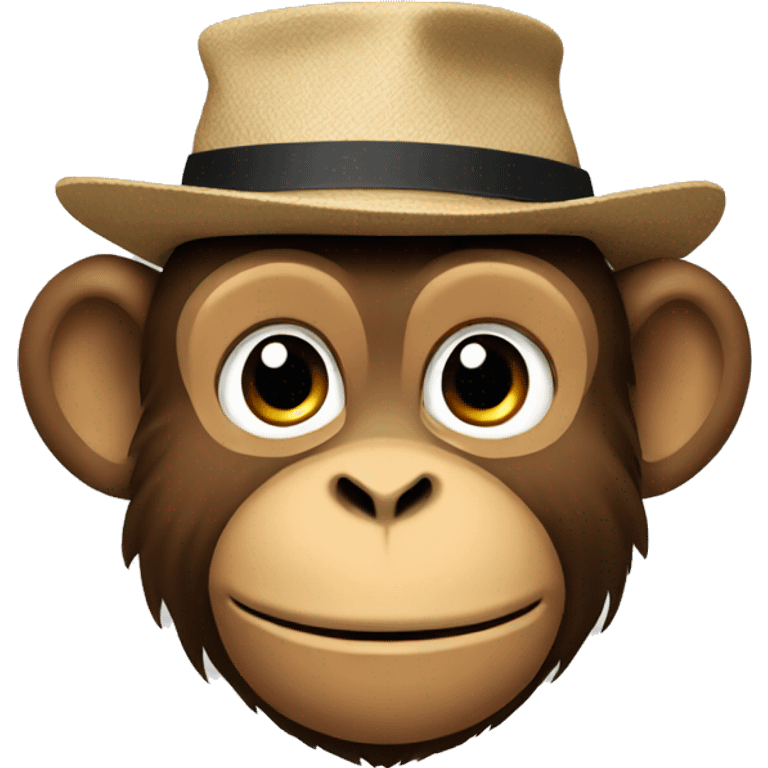 monkey with a hat emoji