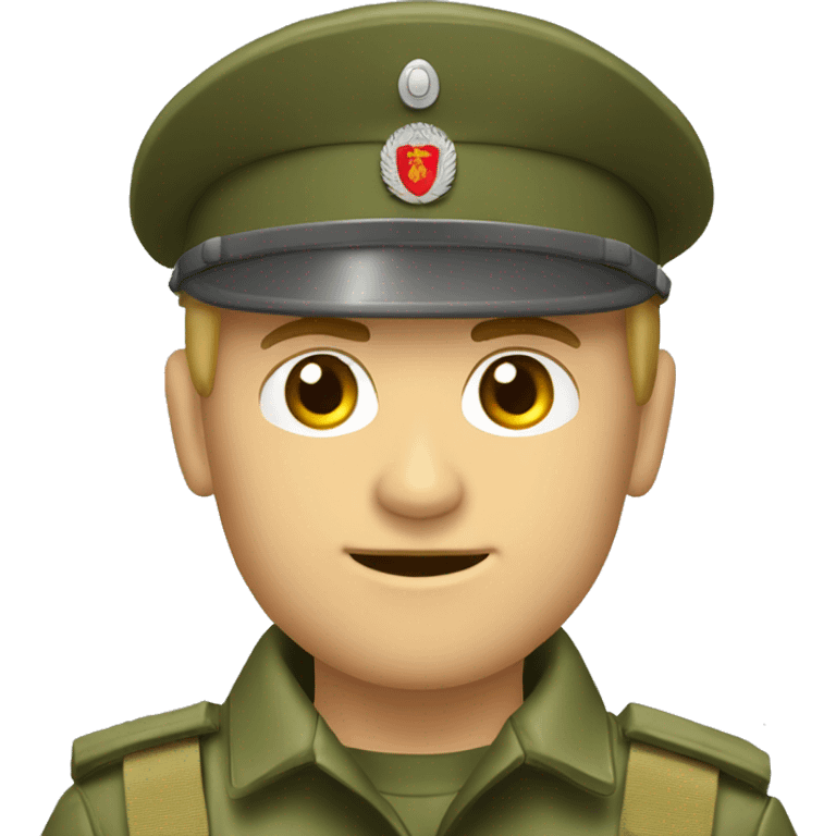 Bundeswehr soldat mit sehr dunkelblondem kurzen haar   emoji