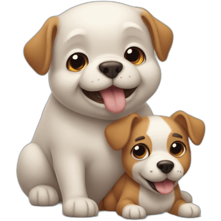 Porco e cachorro emoji