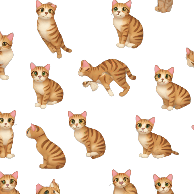 Bengal cat in arms emoji