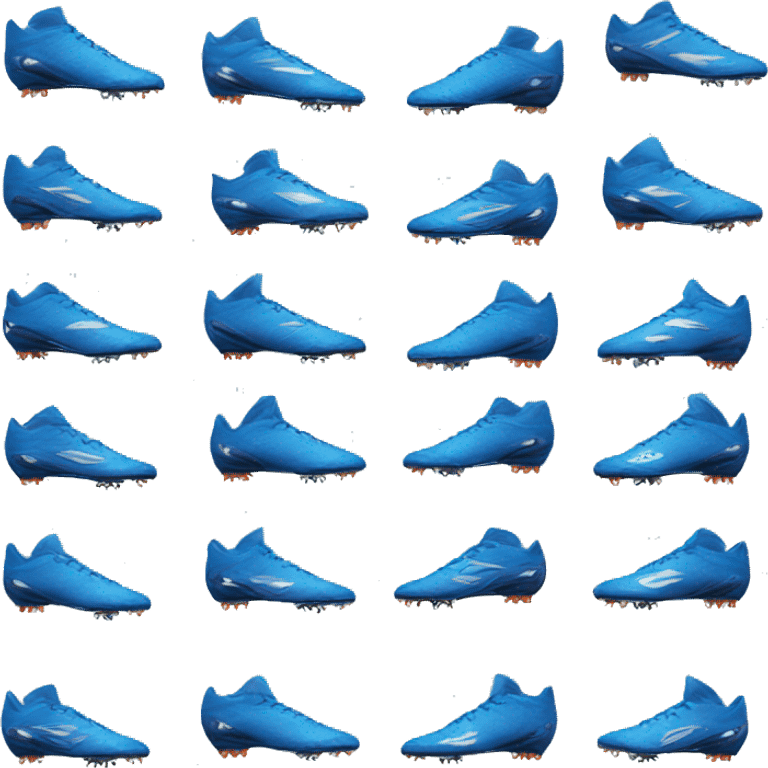 Soccer cleats blue  emoji