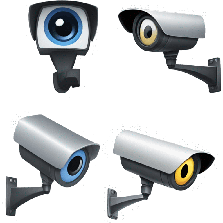 cctv camera emoji cartoony and microsoft emoji style emoji