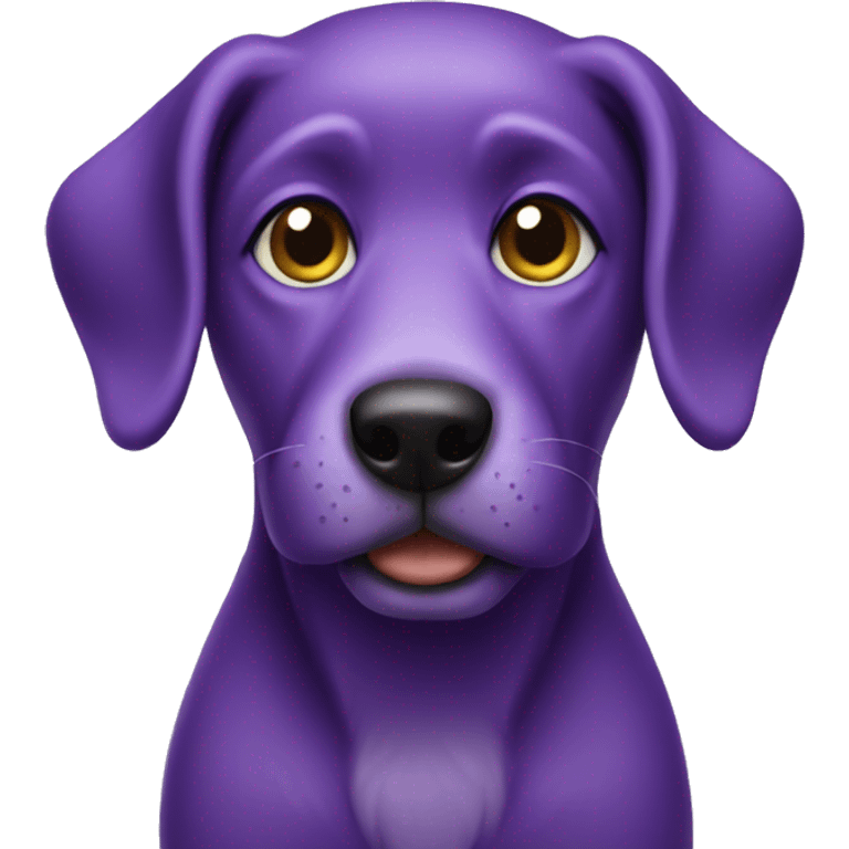 Purple dog emoji