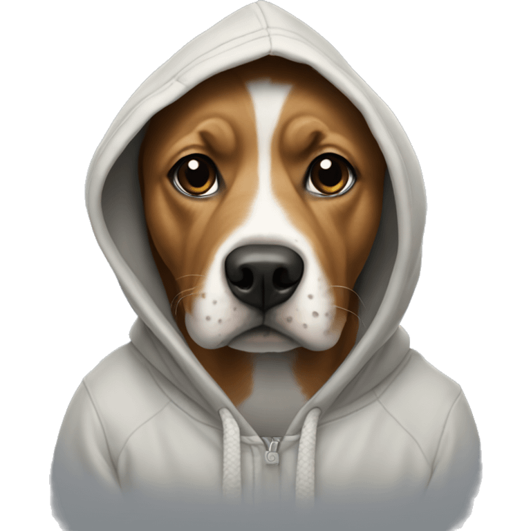 Dog with hoddie emoji