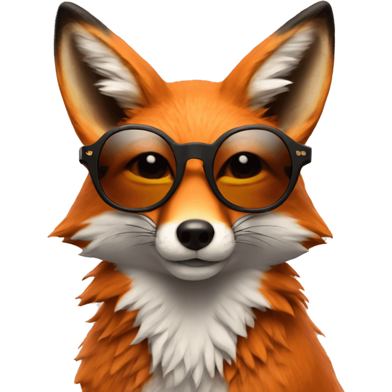 fox wearing 'thug life' sunglasses emoji