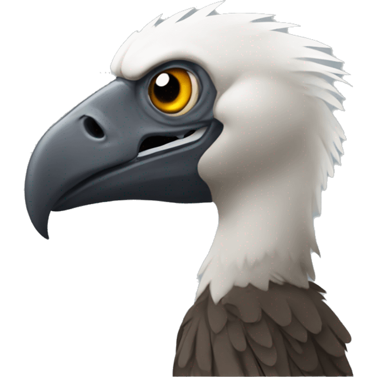 a vulture with emoji