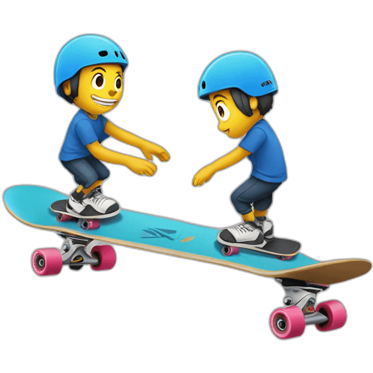 Faire du skateboard emoji