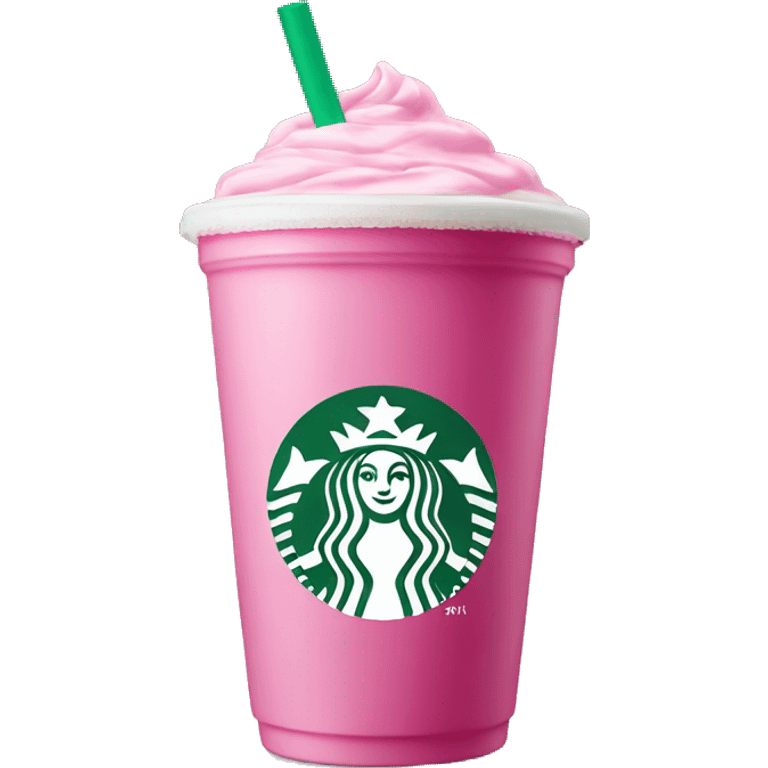 Starbucks pink drink emoji