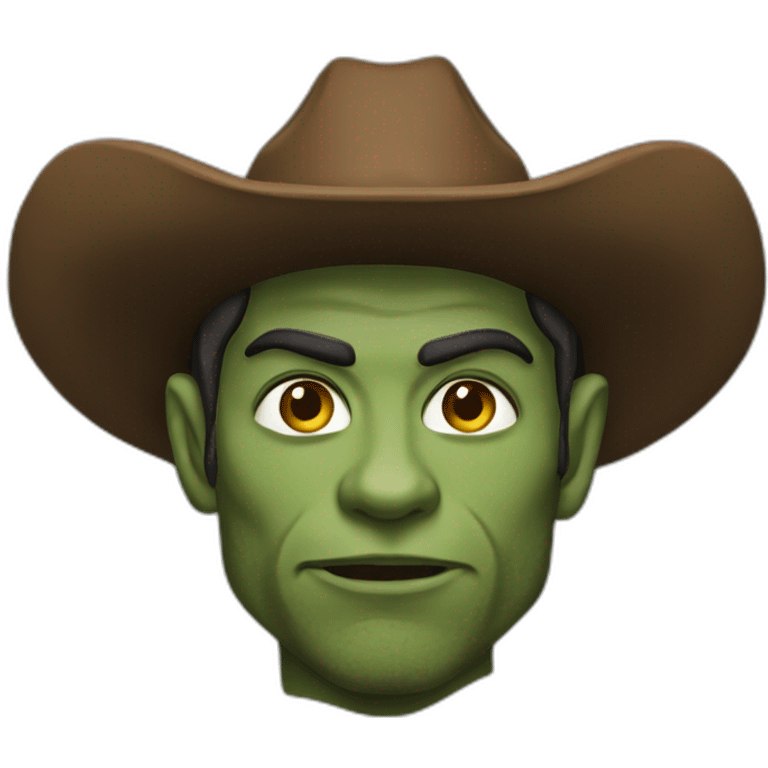 Cowboy half elf half orc emoji