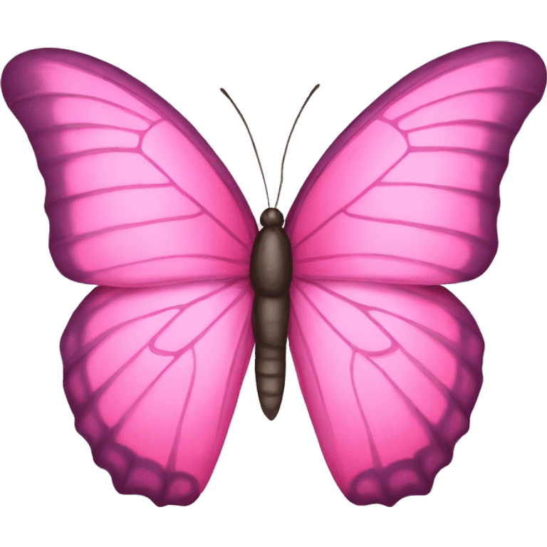 Pink butterfly emoji