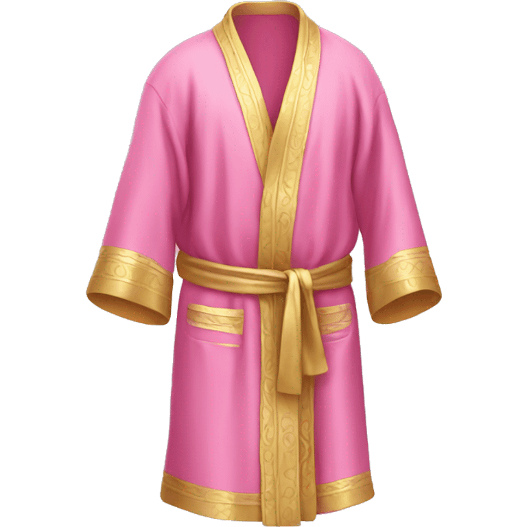 pink and gold robe emoji