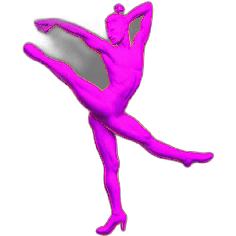  male dancer neon sign booty emoji