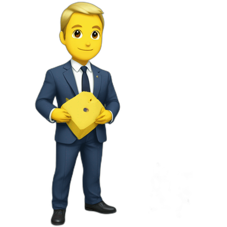 Pikachu sur macron emoji