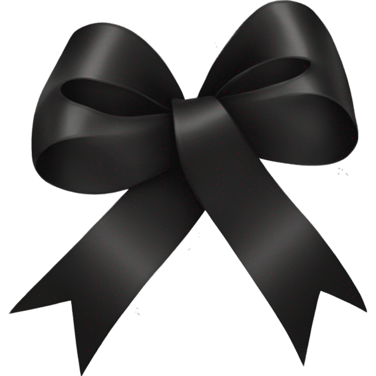 black ribbon emoji