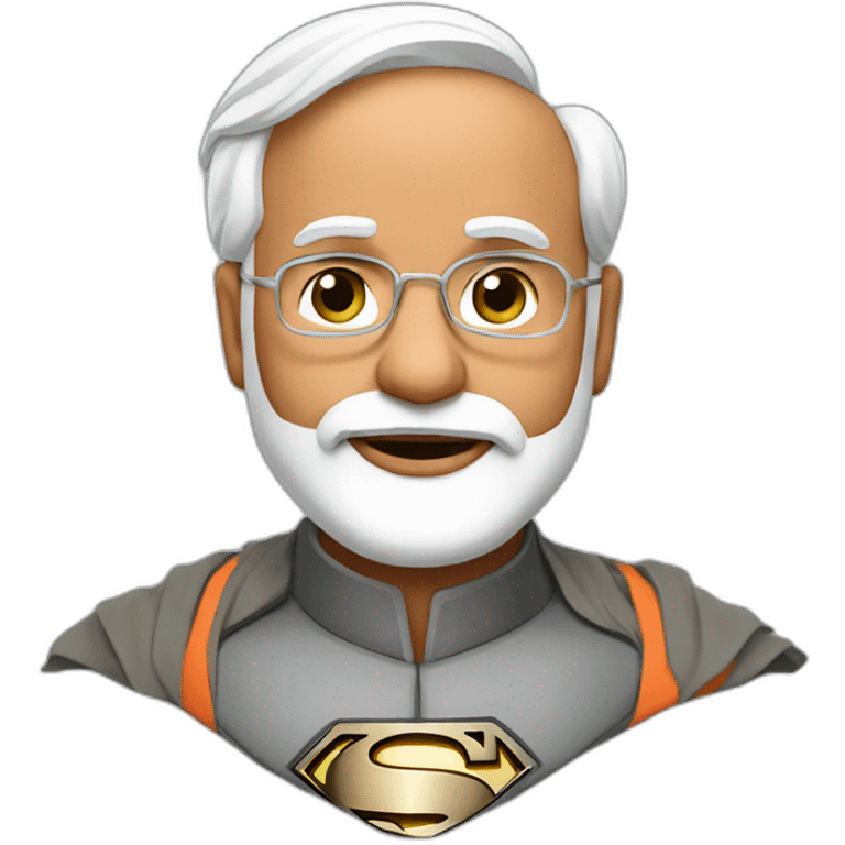 Modi ji super man emoji