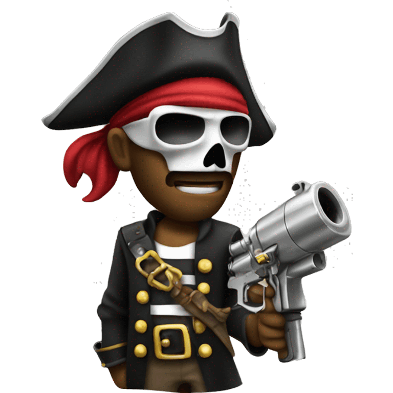 Pirate with a spraygun  emoji