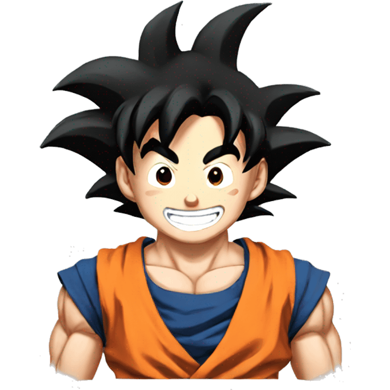 Goku smiling emoji