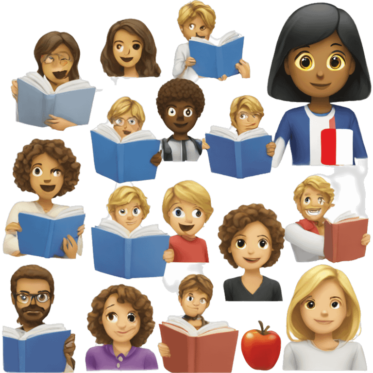 French textbook emoji