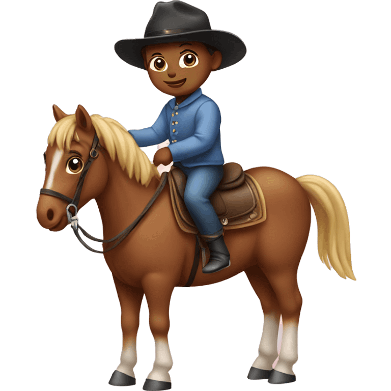 Baby on a horse emoji