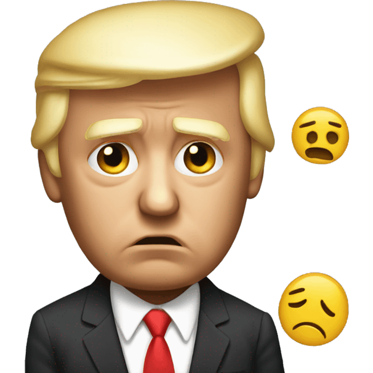 create donald trump looking really sad after loosing the election  emoji