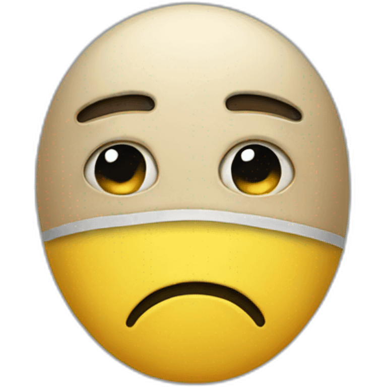 Sad emoji with Mask  emoji