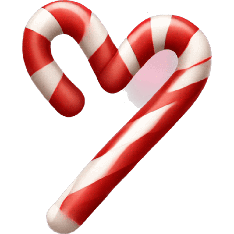 red candy cane heart emoji