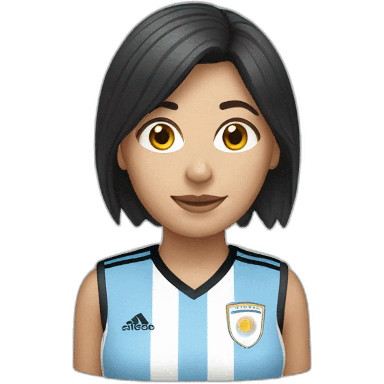 Argentina woman fan emoji