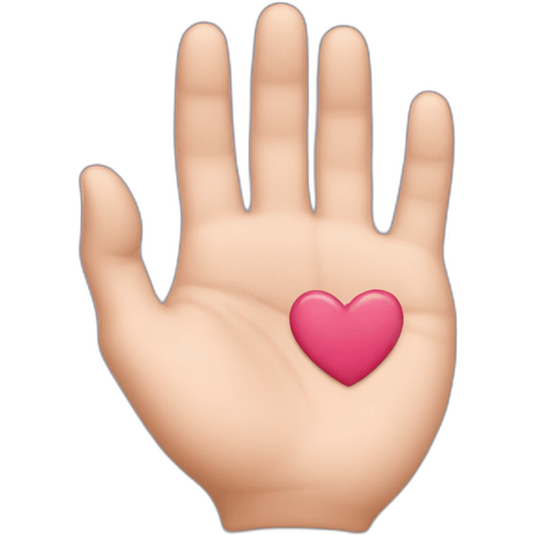 Hand heart'  emoji