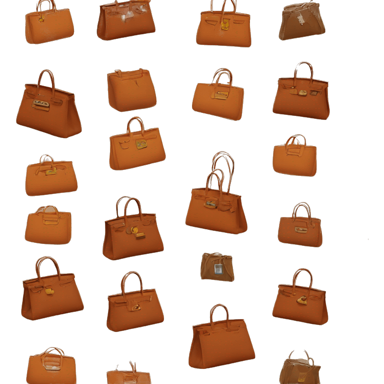 Hermes bag in different colors  emoji