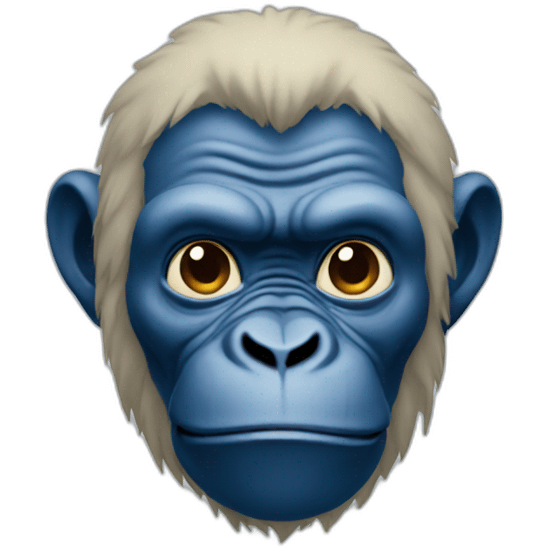 blue ape emoji